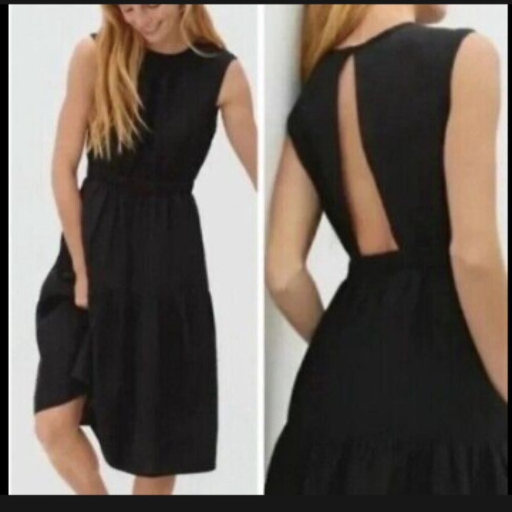 Everlane Linen Open Back Dress